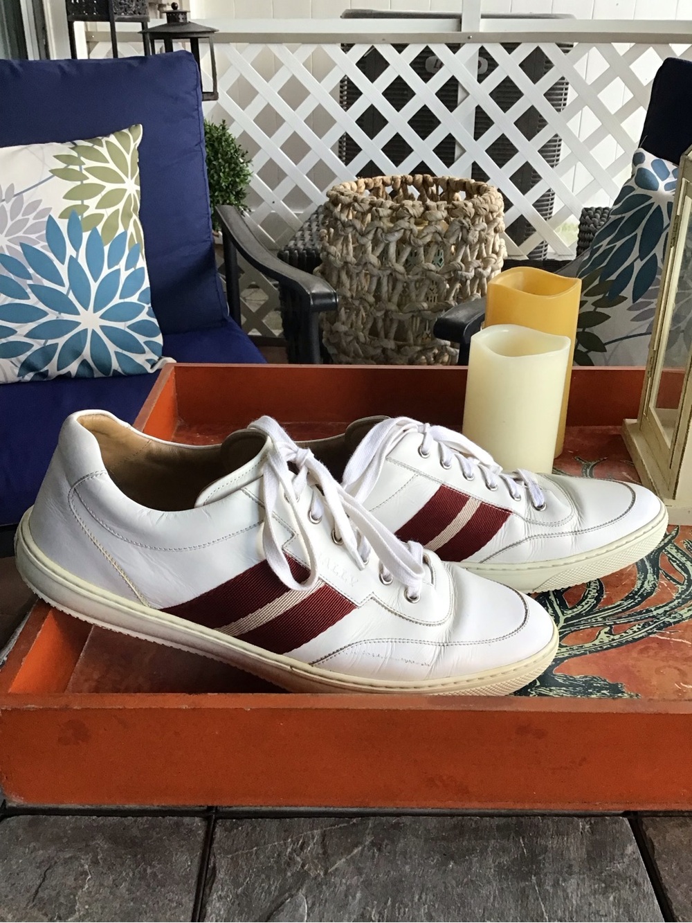 Bally White Leather Sneakers #AP2005-0799